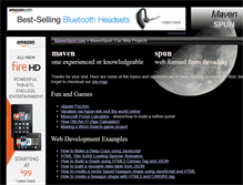 Tablet Screenshot of mavenspun.com